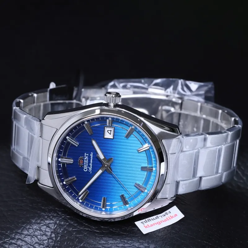 Orient Stretto Date Limited Edition Blue Gradient Men's Watch- RA-AC0R09L